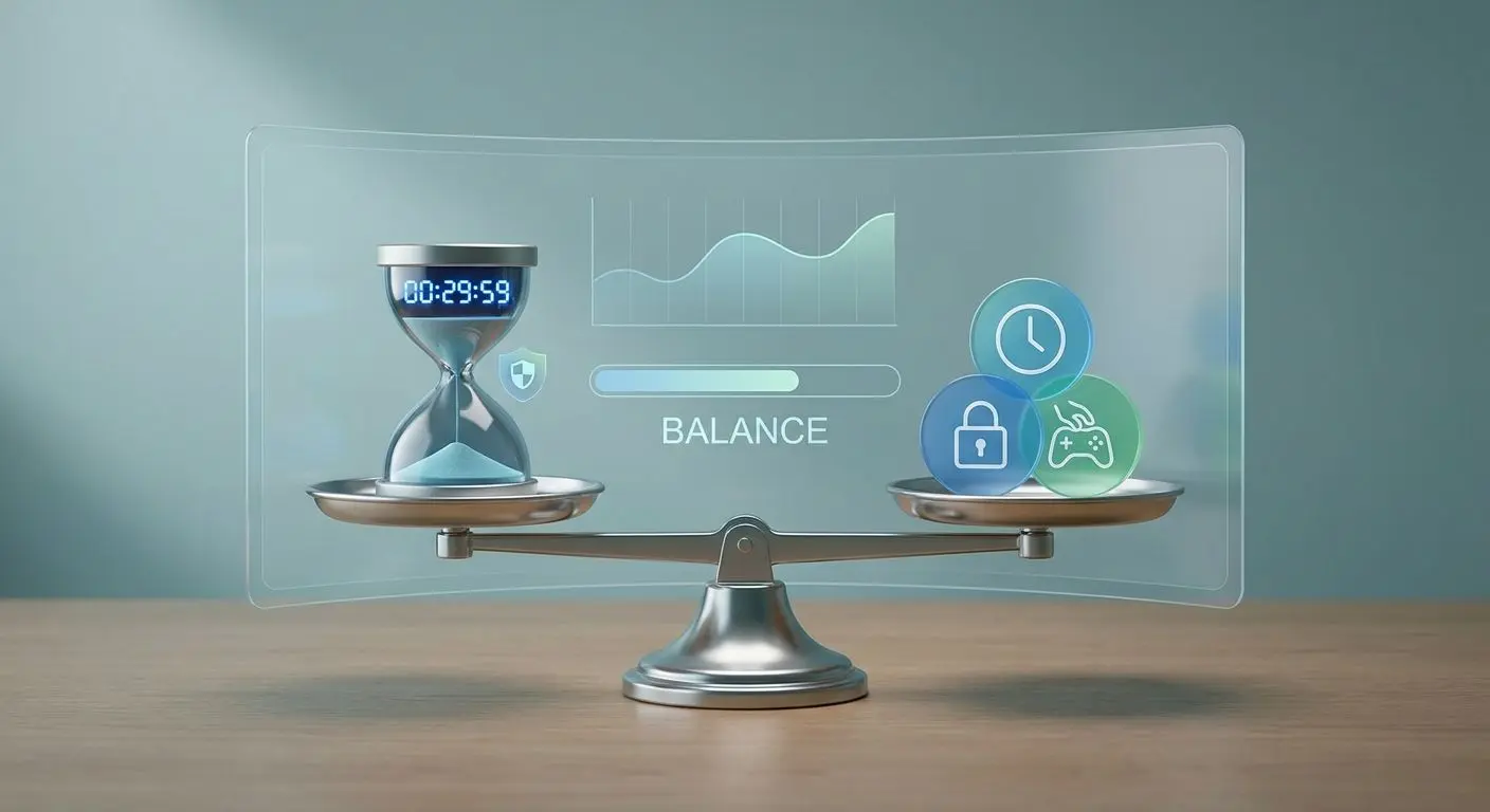 Visual zu Pause, Limits und verantwortungsbewusstem Spielen