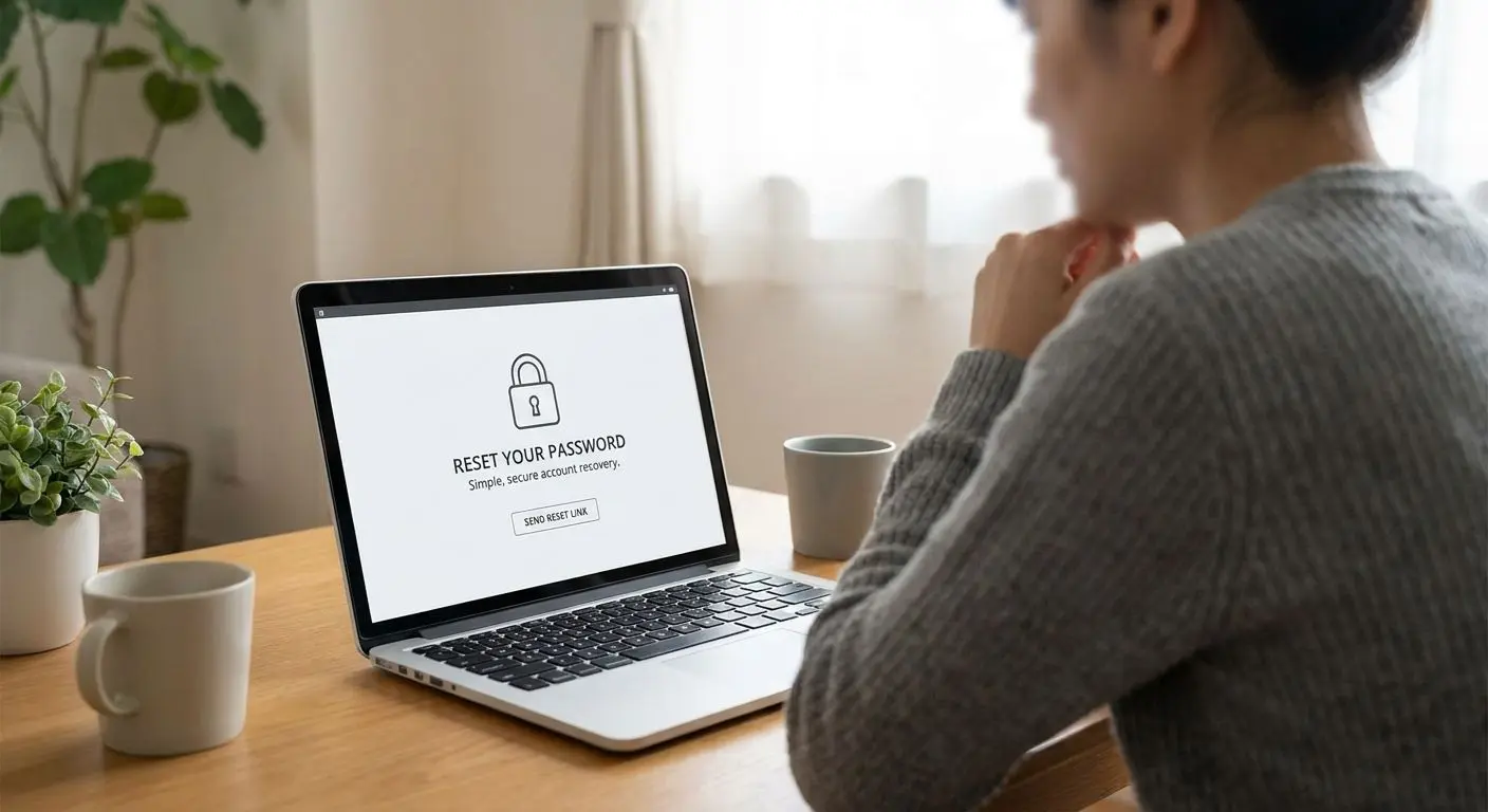 Passwort zurücksetzen auf Laptop mit Hinweisfenster