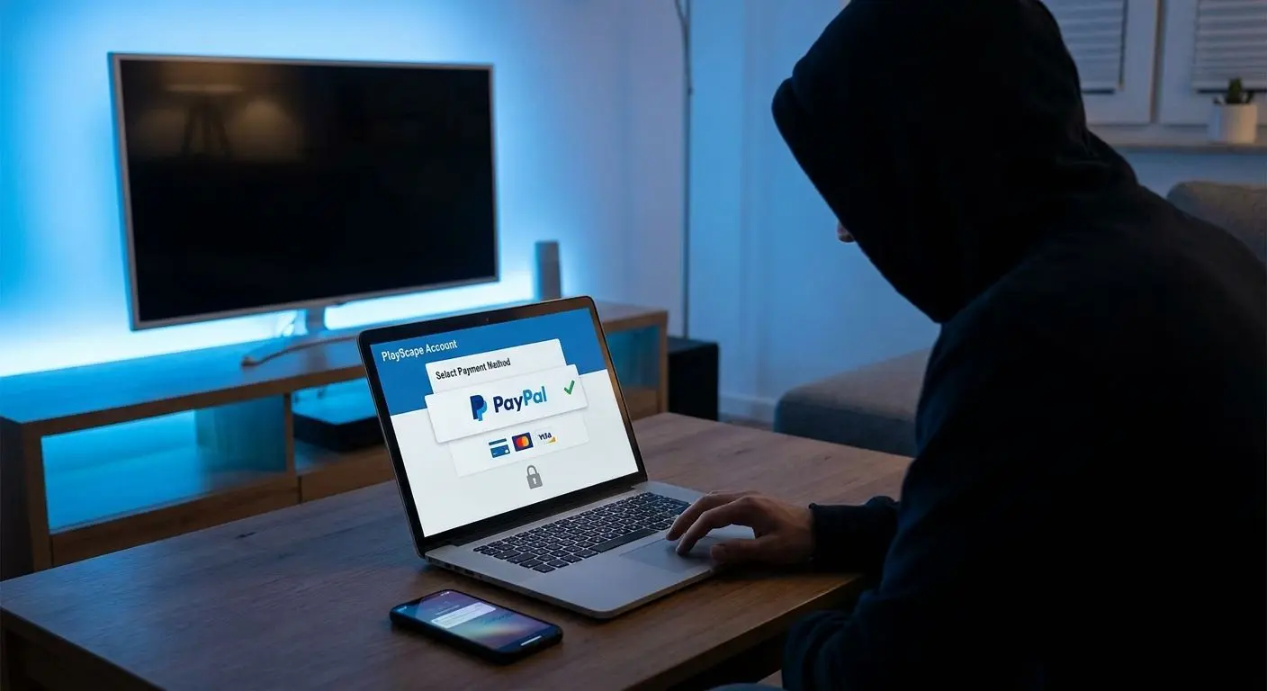 Nutzer wählt PayPal im PlayOJO-Konto für eine Einzahlung aus