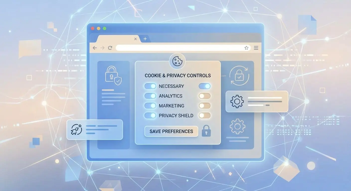 Browser- und Cookie-Einstellungen mit Fokus auf Kontrolle