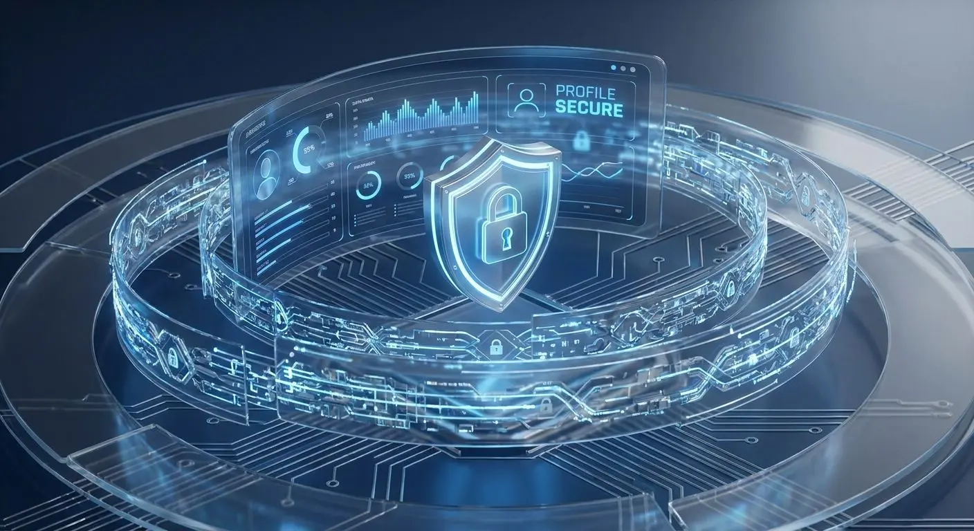 Illustration zu Datensicherheit und geschütztem Nutzerprofil
